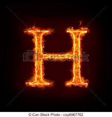 Fire Alphabets H