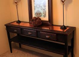 Large Console Table Copper Console