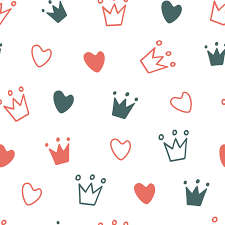 One of the fastest ways to transform a room. Hand Drawn Seamless Pattern With Doodle Crowns Cute Baby And Little Princess Design Children S Room Wallpaper And Clothes Texture 1819023 Vector Art At Vecteezy