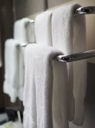 to fold towels to hang heated towel racks