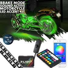 14 Bluetooth Led Motorcycle Underglow Accent Light Kit Harley Davidson Blackline Nygtextiles Pe
