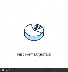 Pie Chart Statistics Concept 2 Colored Icon Simple Line