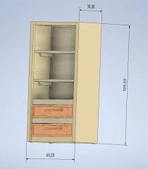 stl file small open cabinet with