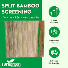 Garden Screening Split Bamboo Fencing