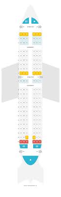 Seat Map Airbus A319 319 V2 Frontier Airlines Find The