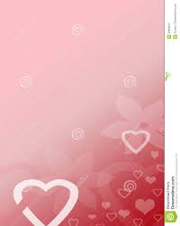 Pink Heart Love Valentines Background Stationery Stock Illustration