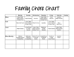 Chore Chart For Kids Chore Chart Printable Chore List Kids Etsy