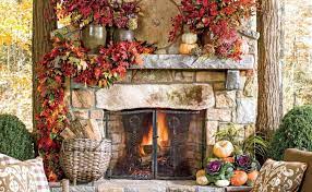 100 Autumn Fireplace Wallpapers