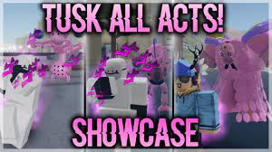 NEW ALL TUSK ACTS SHOWCASE & HOW TO GET THEM IN YOUR BIZARRE ADVENTURE | YBA  - YouTube