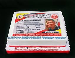 Thrill her with the perfect present! Cake Break Senior Id Cake For Tatay Tony S 60th Facebook