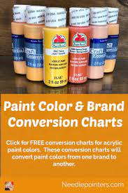 Paint Color And Brand Conversion Charts