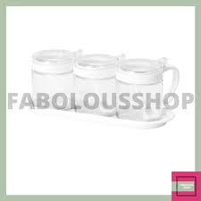 Ikea Barkog 3pcs Glass Jar With Lid Air