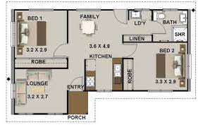 Big Bedroom 2 Bed House Plan House