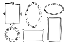 free vector hand drawn doodle frames