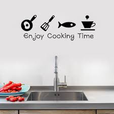 Cartoon Enjoy Cooking Time Kitchen Wall