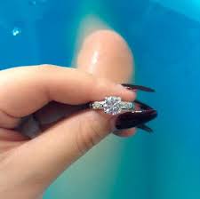 hiding a ring inside her bath