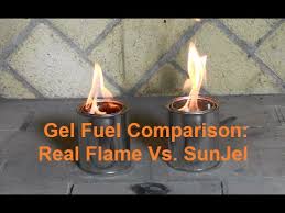 Gel Fuel Comparison Real Flame Vs