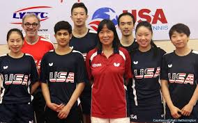 the u s olympic table tennis team to
