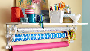 Easy Diy Wrapping Paper Ribbon Storage