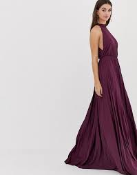 Shop asos tall the new ultimate vest at asos. Asos Tall Asos Design Tall Halter Pleated Waisted Maxi Dress Shop Maxi Dresses Dresses Tall Dresses
