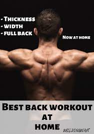 best back workout at home with our