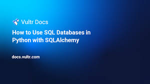 how to use sql databases in python with