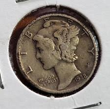 1938 Mercury Silver Dime Coin Value Prices Photos Info