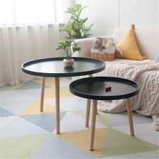 Living Room Round Tray Coffee Table