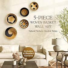Handmade Decorative Round Wall Baskets
