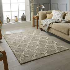 wool rug moroccan trellis pattern