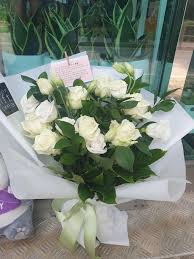 white rose bouquet flower gift korea