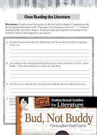 Bud, Not Buddy Close Reading and Text-Dependent Questions | Teacher Created  Materials