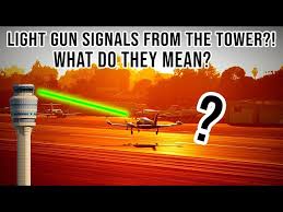 light gun signals from the tower what