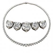 Forevermark Round Diamond Tennis Necklace Necklace