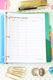 Student Binder For Back To School With Free Printables