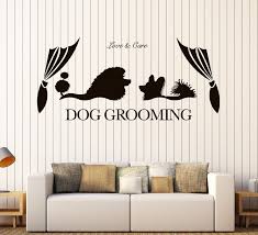 Vinyl Wall Decal Dog Grooming Animal