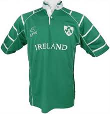 irish rugby shirt shamrocks kelly green
