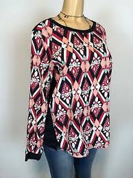 Womens Crown Ivy Long Sleeve Shirt Top Blouse Size Xs Hot