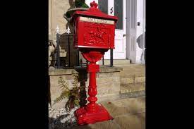 Vintage Cast Aluminum Pedestal Mailbox