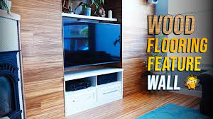 wood flooring feature wall