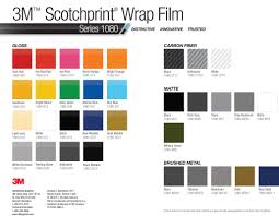 Hexis Vinyl And 3m Wrap Films Colors