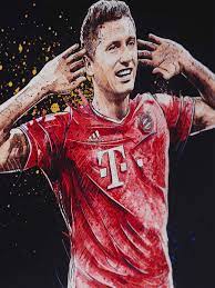 Mal in seiner karriere die torjägerkanone in der bundesliga. Bild Lewandowski 41 Tore 30 X 21cm Offizieller Fc Bayern Store