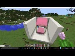 girly minecraft four post canopy bed