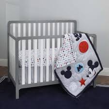baby crib bedding set 3pc mickey mouse