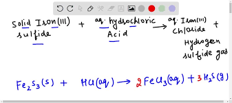sulfide with aqueous hydrochloric acid