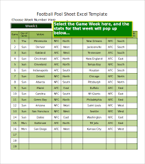 19 Football Pool Templates Word Excel Pdf Free