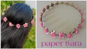 paper flower tiara flower hairband