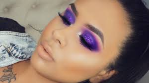 bold purple glitter tutorial ft