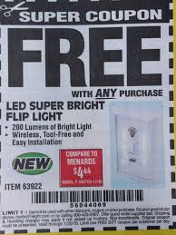 Harbor Freight Flip Light Free Coupon Clothes News