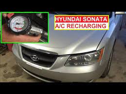 how to recharge the a c hyundai sonata
